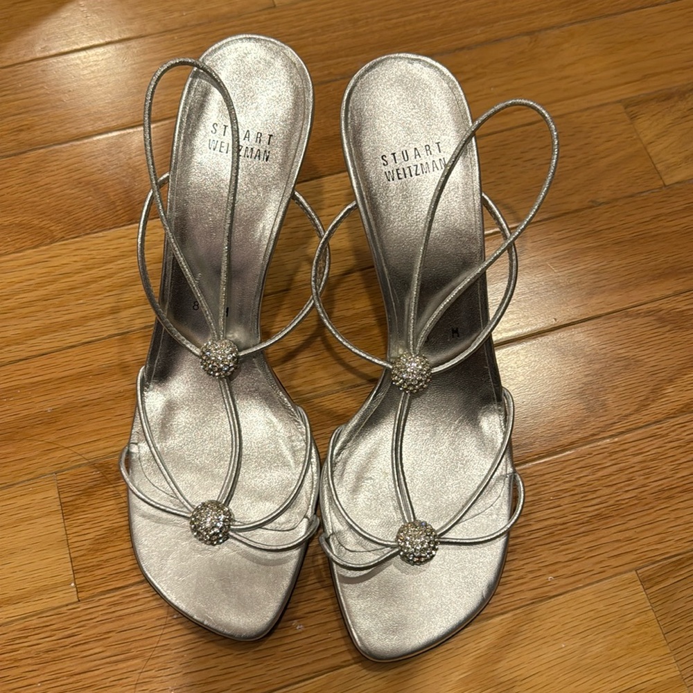 NEW Stuart Weitzman strap high heel sandals 8M